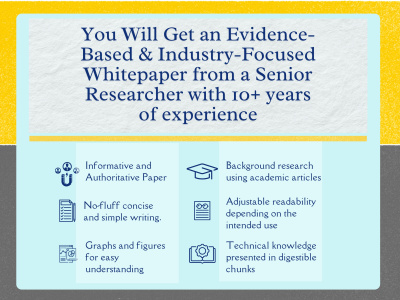 Well-researched authoritative white paper for your bioscience company