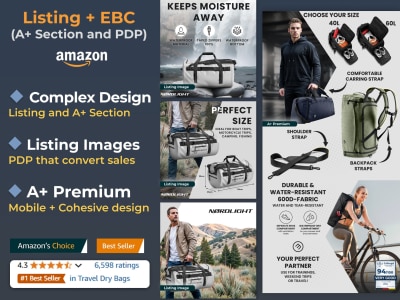 Cohesive design for Amazon Listing and A+ (EBC) Section
