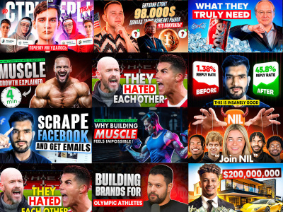 Eye-catchy YouTube thumbnail design, Professional YouTube Thumbnail Design
