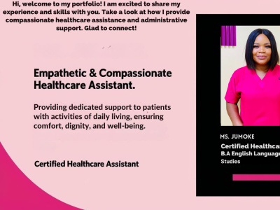 A Showcase of My Healthcare Assistance & Virtual Support Skills