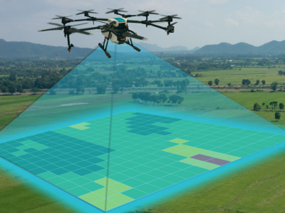 Aerial survey & Mapping (on-site) using drone & GNSS RTK System