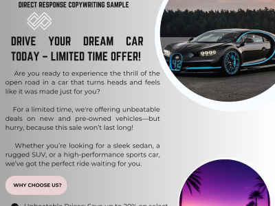 Offering Article Writing and copywriting gigs