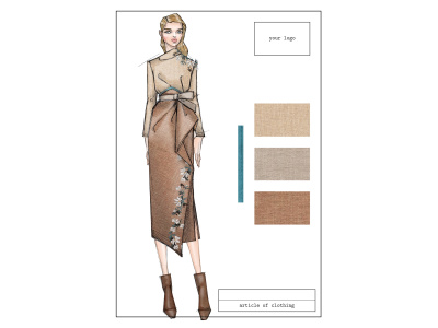 Intricately detailed fashion illustration based on your design | Upwork