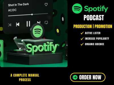 Organic spotify podcast promotion, advertising, dowloads, and ratings