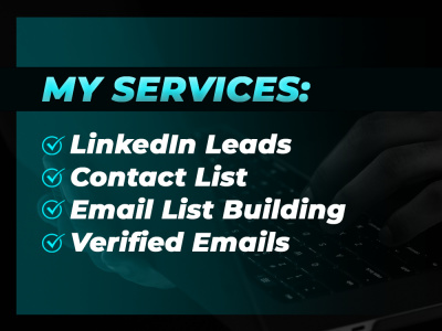 Contact email lead list building and b2b linkedIn lead generation.