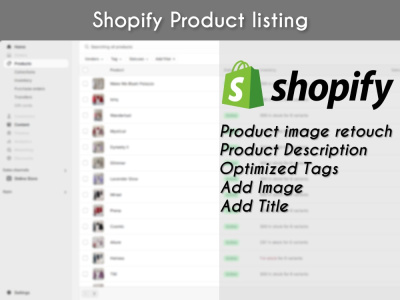 Shopify Product Listing Services
