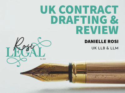 UK Commercial & Business Contracts – Drafting & Legal Review