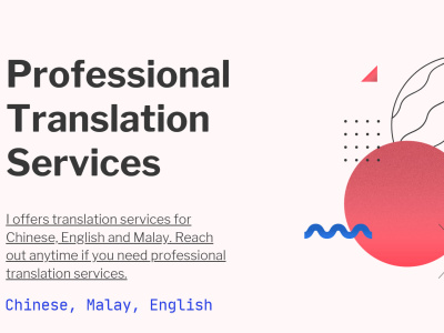 A Professional Translation Services (Chinese, English, Malay)