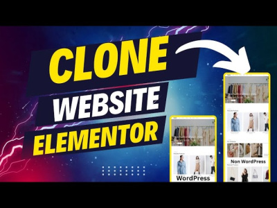 Design clone WordPress website with Elementor pro | Upwork