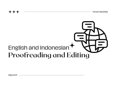 A clear, error-free and polished English/Indonesian Writing