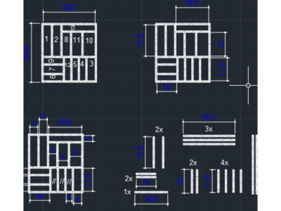 I will make 2D object and architectural drawings