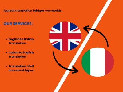 Translation from English to Italian