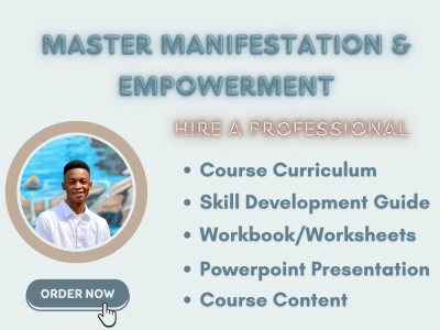 Manifesting course, empowering course, lesson manual, training handbook