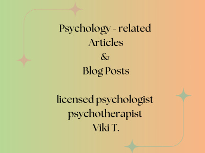 An Excellent Psychology Related Article or Blog-Post