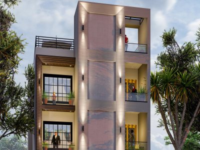 Modern Residential Apartment Design | 2D Floor Plans & 3D Modeling