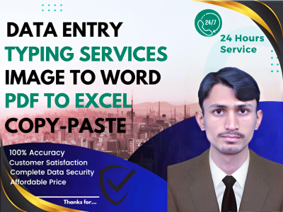 Fast Manual Input Data, Copy-Paste, PDF to Excel or Word. | Upwork