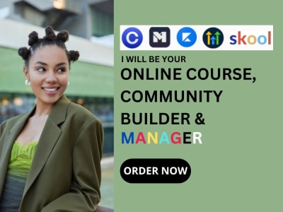 Setup,manage skool community, online course,seo, mighty networks, circle so
