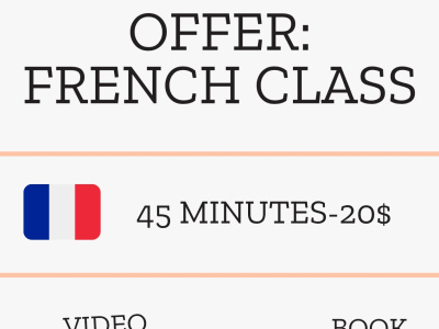 Native French teacher available now