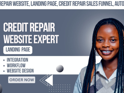 Credit repair website, landing page, credit repair sales funnel ...