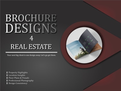 Topnotch real estate brochure design for effective property marketing