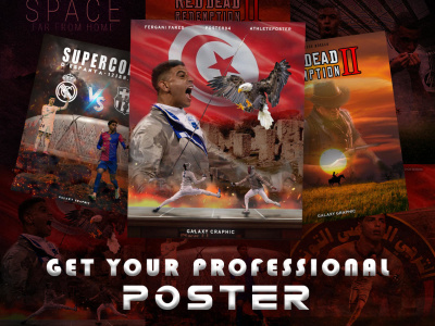 Professional Poster Design for Football, Movies & Video Games