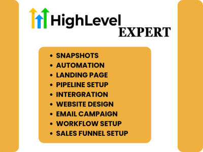 GoHighLevel Snapshots, Email Campaigns, Integrations, Pipelines & Workflows