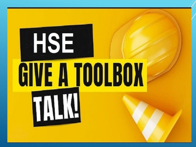 Safety toolbox meeting toolbox talk field coach topic for training