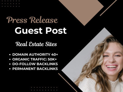 A Do-Follow Guest post & Link insertion on Real Estate Blogs