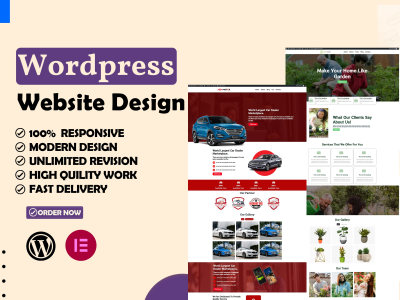 Create a modern responsive wordpress website design | Upwork