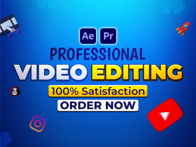 Instagram reels, Youtube, Facebook, Tiktok, Motion Graphic Video Editing