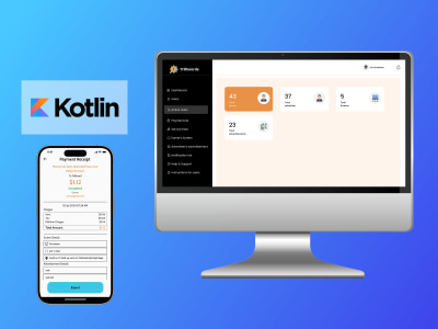 Mobile App & Web Admin Panel | Flutter, React Native, Swift, Kotlin