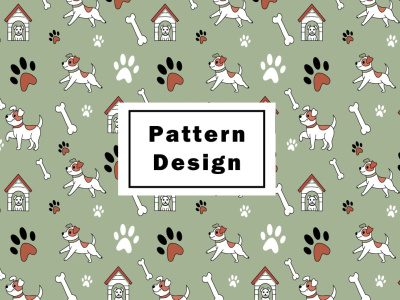 Seamless abstract pattern design for textile, fabric or packaging