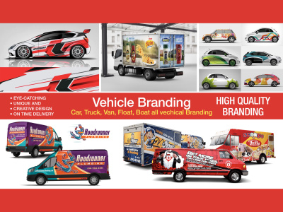 A professional car or van, truck wrap design.