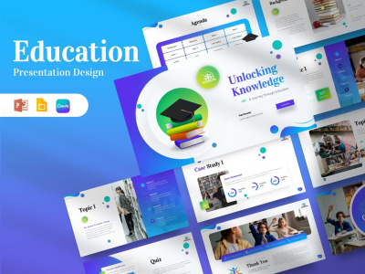A stunning and impactful education or training presentation design