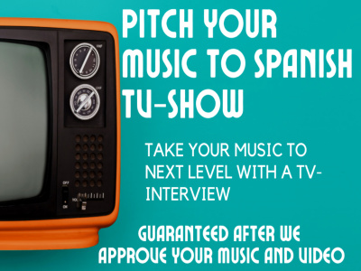 Tv interview on Latino tv for music promotion