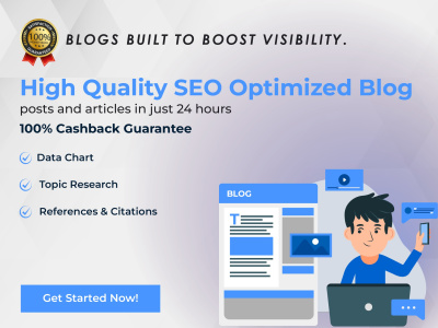 High quality SEO optimized blog posts and articles in just 24 hours
