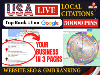 Google Map Citations | local SEO | Local listings for USA, UK, CA, AU, GA