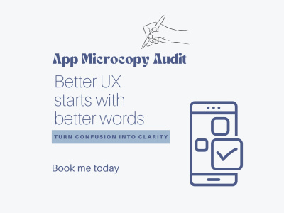 App Microcopy Audit to Boost Usability & Retention | Upwork