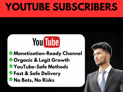 Increase organic, non-drop YouTube subscribers and grow views quickly