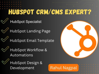 HubSpot Landing Page, HubSpot CRM, HubSpot Email Template, Lead Automations