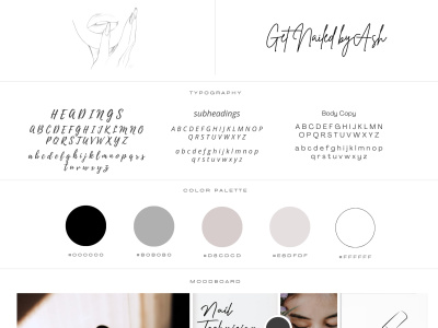 Brand Kit, Fonts, Colours and Image Curation - Brand Kit | Brand Board