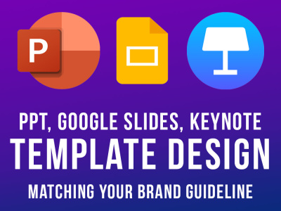 Easy to use PowerPoint template matching the existing branding