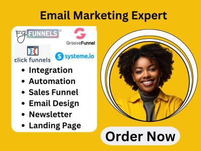 Sales funnel in clickfunnels, systeme io, fg funnel, landing page design