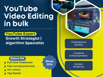 Video editing for your YouTube channel in bulk.