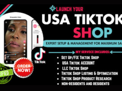 Usa tiktok shop creation with llc registration and shopify integration, seo