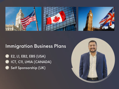 An immigration business plan with 5 year financial projections