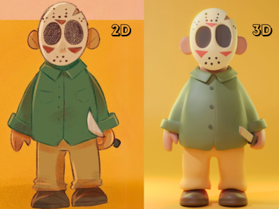 A 3D Character Model, 3D Cartoon Character, 3D Game Model