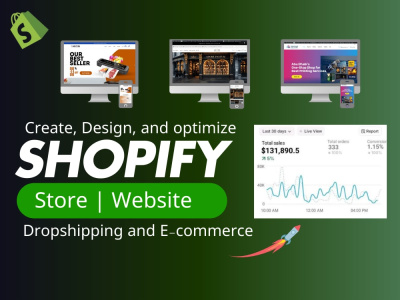 Shopify Store Creation | Shopify Expert | High-Converting Design | Upwork