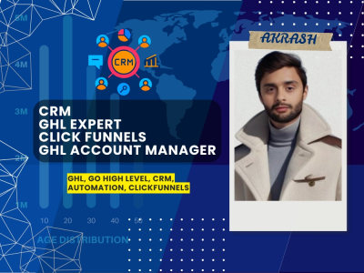 GHL Account manager, GHL Expert, Automation Specialist, Click Funnels, CRM