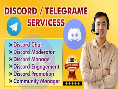 Telegram admin, mod and nft discord community manager